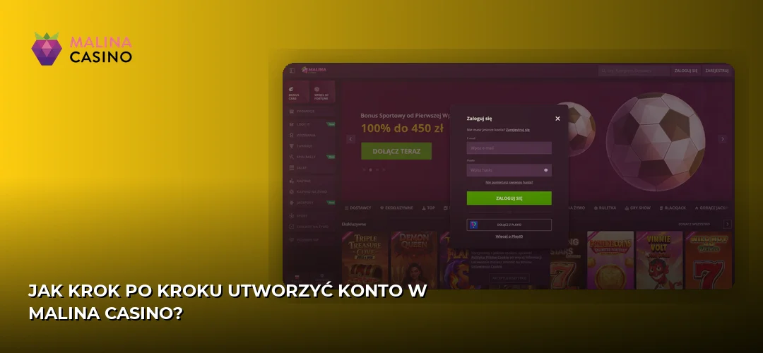 Zrzut ekranu strony Malina
